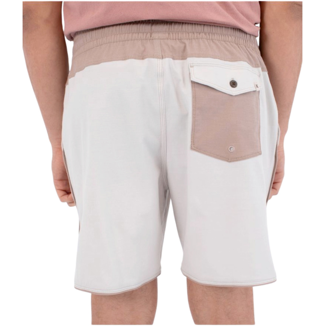 2026 Hurley Hommes Phantom Naturals Scallop Volley 17 Shorts HSP26MMWS07844 - Bone